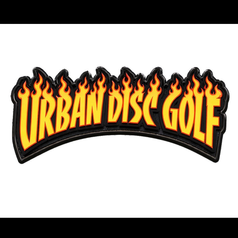 Premium Urban Disc Golf Heat PVC Velcro Patch