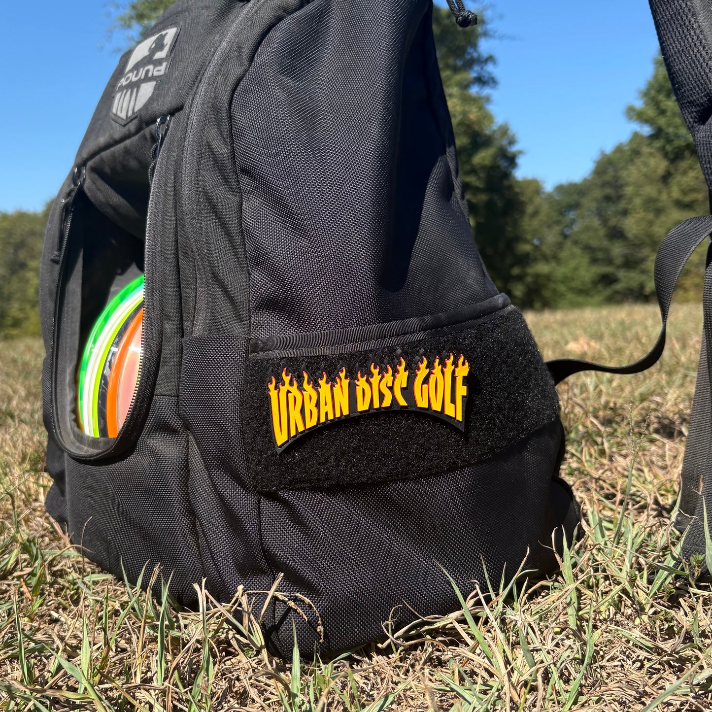 Premium Urban Disc Golf Heat PVC Velcro Patch